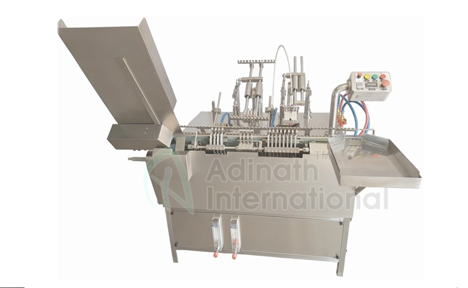 Four Stroke Ampoule Filling Sealing Machine